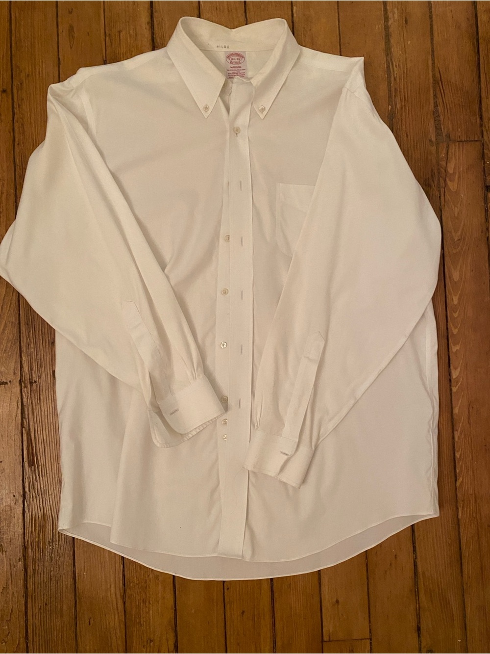 Brooks brothers white dress shirt 16.5/34